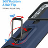 Military Grade All-In-One Ring Stand Card Case for Samsung Galaxy S22 5G - Navy Blue