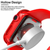 Defense Case with Integrated Tempered Glass Screen Protector for Apple Watch 41mm Series 7 - Red