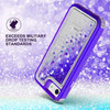 Atomic Quicksand Glitter Waterfall Hybrid Case for iPhone SE (3rd gen & 2nd gen) and iPhone 8/7/6S/6 - Purple