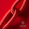 6.5 Ft. High-Speed 3A Nylon Braided USB-A to USB-C (Type-C) Charge & Sync Cable - Red