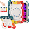 Military Grade Hybrid Armor Case with 360 Degree Rotation Kickstand for iPad Mini 6 (6th Generation) - Teal / Yellow / Orange / Red