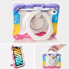 Military Grade Hybrid Armor Case with 360 Degree Rotation Kickstand for iPad Mini 6 (6th Generation) - Purple / Blue / Yellow / Pink