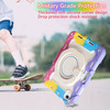 Military Grade Hybrid Armor Case with 360 Degree Rotation Kickstand for iPad Mini 6 (6th Generation) - Purple / Blue / Yellow / Pink