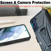 3-IN-1 Advanced Armor Hybrid Case with Belt Clip Holster for Samsung Galaxy S22 Plus 5G - Black