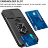 Military Grade All-In-One Ring Stand Card Case for iPhone 11 - Black