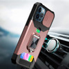 Military Grade All-In-One Ring Stand Card Case for iPhone 11 - Rose Gold