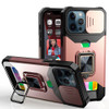 Military Grade All-In-One Ring Stand Card Case for iPhone 11 - Rose Gold