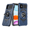 Robotic Series Dual Layer Hybrid Case with Ring Stent Finger Loop for iPhone 11 - Navy Blue