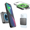 MagSafe Compatible 5000mAh Magnetic Wireless Power Bank for iPhone 12 / 13 / 14 / 15 / 16 Series - Black