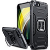 Robust Series Dual Layer Hybrid Case with Ring Holder for iPhone SE (3rd gen & 2nd gen) and iPhone 8/7 - Black