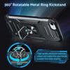 Robust Series Dual Layer Hybrid Case with Ring Holder for iPhone SE (3rd gen & 2nd gen) and iPhone 8/7 - Black