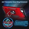 Robust Series Dual Layer Hybrid Case with Ring Holder for iPhone SE (3rd gen & 2nd gen) and iPhone 8/7 - Red