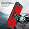 Robust Series Dual Layer Hybrid Case with Ring Holder for iPhone SE (3rd gen & 2nd gen) and iPhone 8/7 - Red