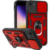 Elite Series Hybrid Case with Ring Holder and Camera Lens Cover for iPhone SE (3rd gen & 2nd gen) and iPhone 8/7 - Red