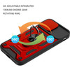 Elite Series Hybrid Case with Ring Holder and Camera Lens Cover for iPhone SE (3rd gen & 2nd gen) and iPhone 8/7 - Red