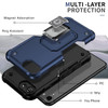 Military Grade Shockproof Hybrid Armor Case with Ring Holder for iPhone SE (3rd gen & 2nd gen) and iPhone 8/7 - Blue