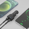 20W USB-C PD Power Delivery + 18W Quick Charge 3.0 USB-A Car Charger - Black