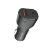 20W USB-C PD Power Delivery + 18W Quick Charge 3.0 USB-A Car Charger - Black