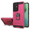 Dynamic Dual Layer Hybrid Case with Ring Holder for Samsung Galaxy S21 Ultra 5G - Hot Pink