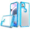 Atomic Shockproof Hybrid Case for Motorola One 5G Ace - Blue