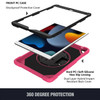 Military Grade 3-IN-1 Shockproof Hybrid Case with Hand Strap for iPad 10.2 inch (9th, 8th & 7th Gen)