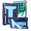 Military Grade Drop Proof Rugged Hybrid Armor Case with Kickstand for iPad 10.2 inch (9th, 8th & 7th Gen) - Blue