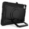 Military Grade Hybrid Armor Case with 360 Degree Rotation Kickstand for iPad Air (5th and 4th Generation) - Black