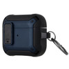 Secure Lock Clip Design Hybrid Case for AirPods Pro - Navy Blue