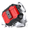 Carbon Fiber Series TUFF Hybrid Case with Secure Lock Clip for AirPods (3rd Generation) - Red