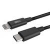 iDARS MFi Apple Certified PD Fast Charge USB-C to Lightning Braided Cable (4 ft) - Black