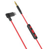 iDARS MFi Apple Certified 3.5mm Audio Cable With Lightning Connector and Remote Controls - Red