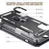 Military Grade Finger Loop Case with 360° Rotating Ring Grip Kickstand for iPhone 14 - Black