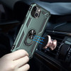 Military Grade Finger Loop Case with 360° Rotating Ring Grip Kickstand for iPhone 14 - Green