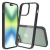 Tough Shield Snap-on Transparent Hybrid Case for iPhone 14 Pro Max - Black