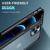 Tough Shield Snap-on Transparent Hybrid Case for iPhone 14 Plus - Black