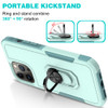 TUFF Shockproof Hybrid Armor Case with Ring Grip for iPhone 14 - Teal