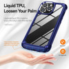 Tough Shield Snap-on Transparent Case for iPhone 14 Pro - Navy Blue