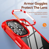 Tough Shield Snap-on Transparent Case for iPhone 14 Pro - Red