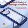 Tough Shield Snap-on Transparent Case for iPhone 14 - Navy Blue