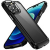 Tough Shield Snap-on Transparent Case for iPhone 14 Plus - Black