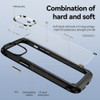 Tough Shield Snap-on Transparent Case for iPhone 14 Plus - Black