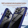 Tough Shield Snap-on Transparent Case for iPhone 14 Plus - Navy Blue