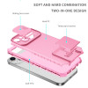 Camera Privacy Cover Hybrid Case with Kickstand for iPhone 14 Pro Max - Pink