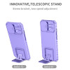 Camera Privacy Cover Hybrid Case with Kickstand for iPhone 14 Pro - Purple