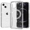 MagSafe Compatible Crystal Glitter Fusion Case for iPhone 14 - Clear