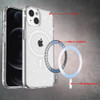 MagSafe Compatible Crystal Glitter Fusion Case for iPhone 14 - Clear