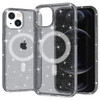 MagSafe Compatible Crystal Glitter Fusion Case for iPhone 14 - Smoke