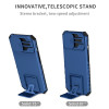 Camera Privacy Cover Hybrid Case with Kickstand for iPhone 14 Plus - Navy Blue