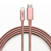 iDARS MFi Apple Certified PD Fast Charge USB-C to Lightning Braided Cable (4 ft) - Rose Gold