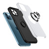 360 Rotating Ring Grip Hybrid Case for iPhone 14 Pro Max - Silver